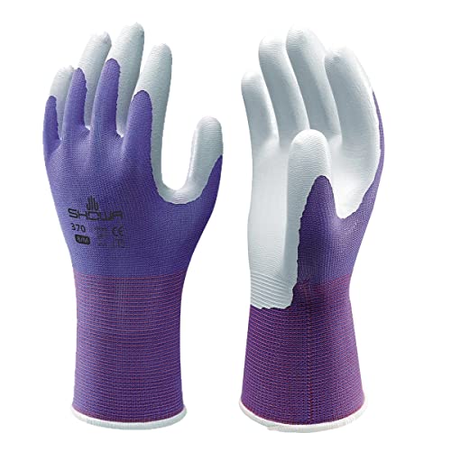 SHOWA Atlas 370 Professional Nitrile Work Gloves, Breathable High-Dexterity Precision Grip for...