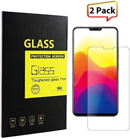 Vivo v9 Screen Protector Glass（2 Pack） 9H Hardness Scratch Resistant High Touch Sensitivity Specially Designed for Vivo v9 Smartphone.