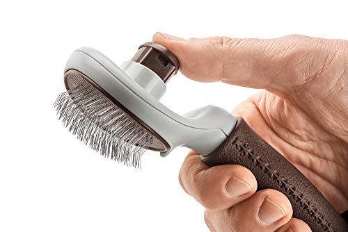 HUNTER SPA Zupfbürste selbstreinigend, für Hunde, 19,0 x 10,5 cm, L