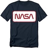 Popfunk NASA Worm Logo T Shirt (Medium) Navy