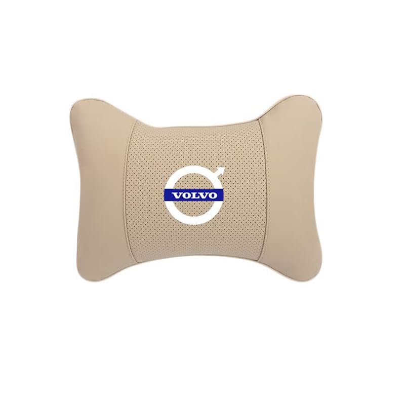 Oreiller Appuie-Tête Cervical Voiture Pour Volvo S60/S90/XC60/XC90… – Confort Long Trajet, Beige