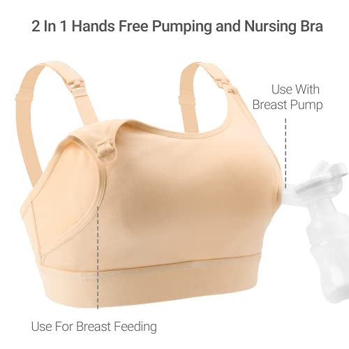 Hands Free Pumping Bra, Momcozy Adjustable BreastPumps Holding and