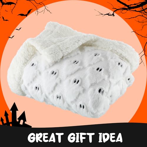 Manta Térmica Remagr Ghost de Halloween Sherpa 50x60 miniatura 6