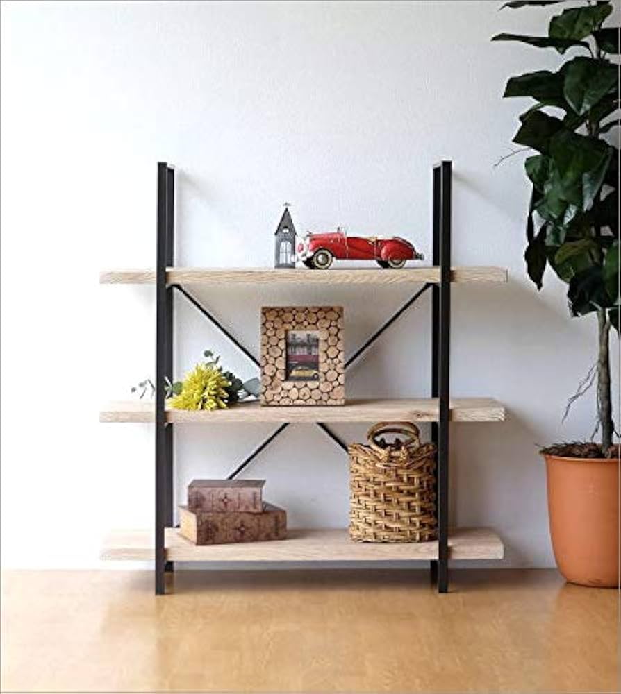 ポイントキャンペーン中 シェルフ アイアン 木製 オープンラック