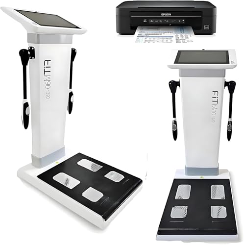 Nuxyyds 10.1 inch HD Touch Bioimpedance Analysis Machine, Smart Body Composition Health Assessment Body Scanner, Height Body Fat Analyzer, Support Multiple Users