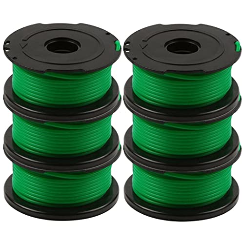 Odashen – Lot de 6 bobines de fil pour débroussailleuse Black and Decker GL7033, GL8033, GL9035, 6 m