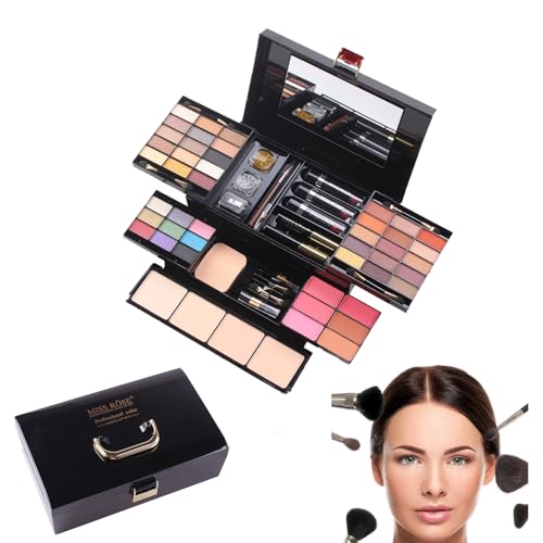 Paleta de Maquillaje de 39 Colores para Mujer con Sombras de Ojos y Coloretes