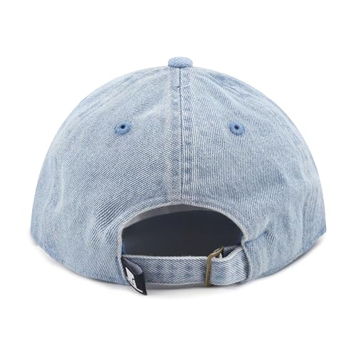 image for The Hat Depot Kids Washed Low Profile Cotton and Denim Plain Baseball 