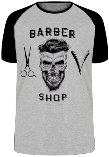 Camiseta Barber Shop barbearia cabelereiro barba tamanho Infantil ou Adulto ou Plus Size