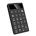 ZBQLKM Drahtlose Nummernkissen, 2,4g drahtlose numerische Tastatur, USB-Empfänger & wiederaufladbar 23 Tasten schlanke Nummernkissen, für Laptop, PC, Desktop, Notebook