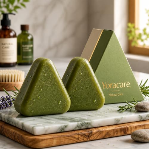 2026 New Yoracare Hair Soap Korean Scalp Revival Bar Natural Botanical Anti-Hair Loss Shampoo Bar Gentle Hydrating & Scalp-Friendly Herbal Care 3.71 Oz2PCS