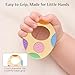 Easter Eggs Baby Teething Toys 2-Pack - Multi Texture Silicone Teethers for Teething Relief, Soft Chew Toys for Toddlers, Infants & Newborn, First Easter Gifts Basket Stuffers for Boys & Girls