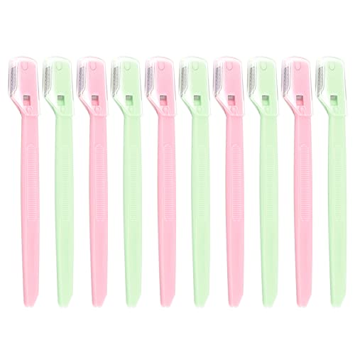 10PCS Small Eyebrow Shaver Eyebrow Razor Small Head Eyebrow Face Razors Dermaplaning Blades for Face Shavers Eyebrow Razors Shaper Face Shaving Blade Women Face Shavers for Women