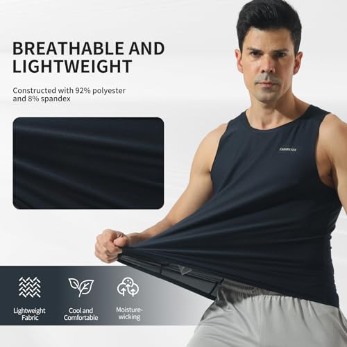 Men's Quick Dry Workout Tank Tops Bodybuilding Sleeveless Tee Fitness Gym Muscle Shirts for Active Men3