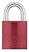 ABUS 83AL/45-300 S2 Schlage Rekeyable Padlock Aluminum Body with 1-Inch Shackle, Red Zero-Bitted