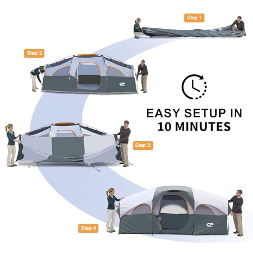 CAMPROS CP 8 Person Family Tent
