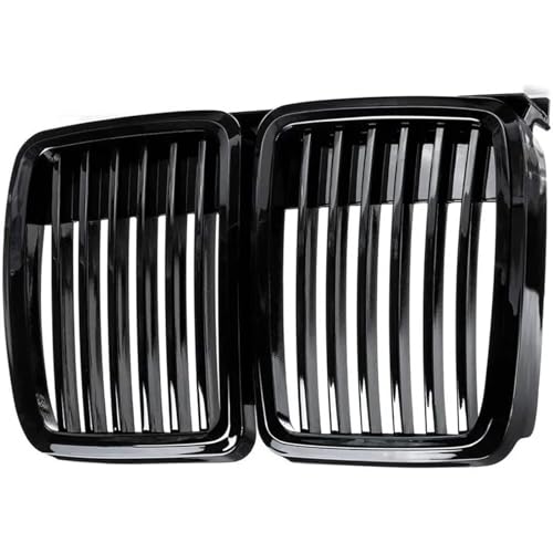 Moucedjer Car Front Upper Grille Hood Grill For bmws 1982-1990 3 Series E30 325i 318is Gloss Black Single Slat Accessories