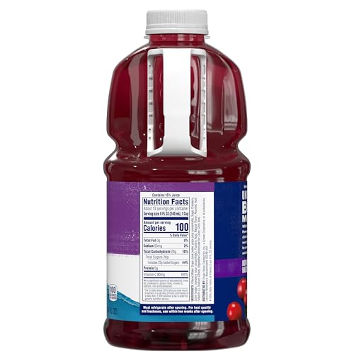 Image of Ocean Spray Cran-Grape Cranberry Grape Juice Drink, 101.4 Fl Oz Bottle (Pack of 1)