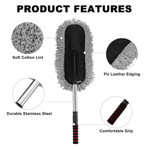 Brosse à poussière pour voiture haute densité et souple pour finitions soignées - 3