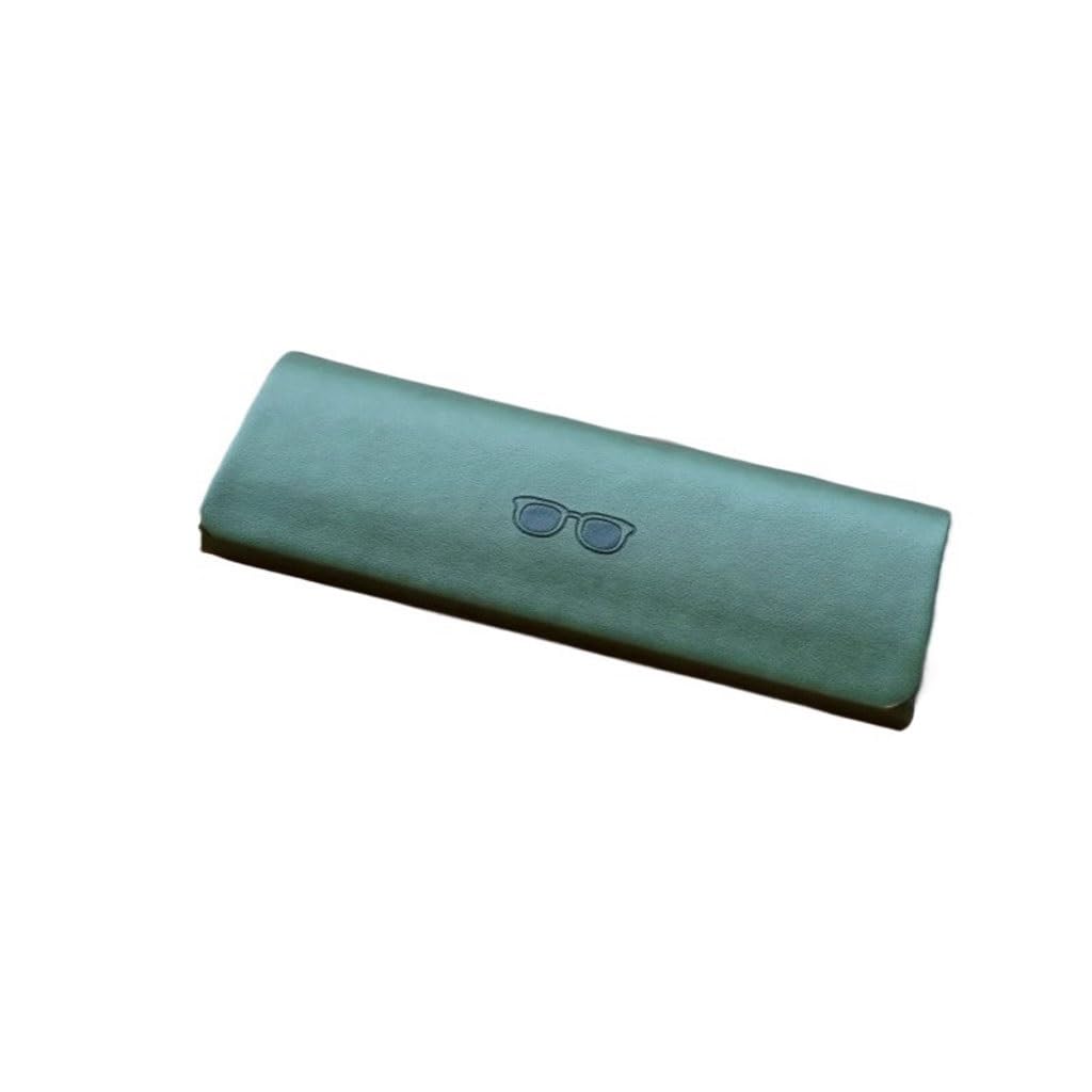 Étui À Lunettes Étui À Lunettes De Soleil Rétro Portable Fait Main Aimanté for Myopie Organiseur De Lunettes(A)