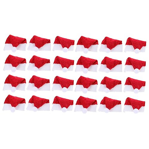 Chapeau et Bonbons de Noël : 24 mini bonnets de Père Noël pour illuminer votre table de fête
