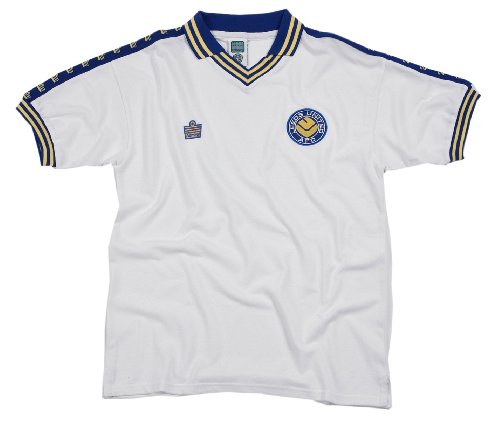 Image of Score Draw Official Retro Leeds United 1978 Shirt Admiral, M, White