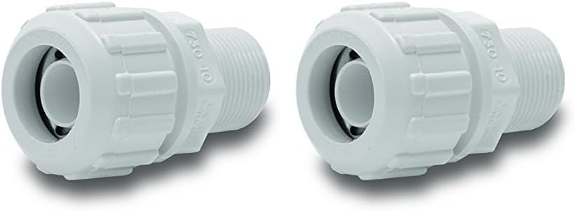 NDS 730-10RTL Adaptador macho Flo-Lock de 1" para tubería CTS Poly (2 unidades)