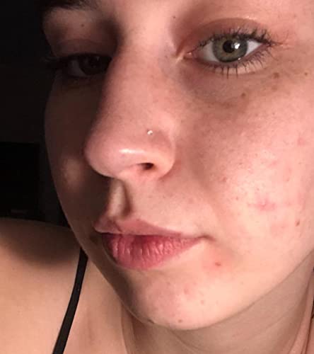 QWALIT 20g 18g Clear Nose Studs for Work Clear Nose Rings for Work Clear Nose Piercing Plastic Nose Rings for Surgery Invisible Nose Ring Retainer Clear Nose Ring Spacers Nose Retainers4