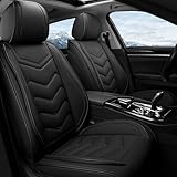 ACDY Car Seat Covers Fit for Mercedes_Benz Sprinter 2000-2026, Stylish Sport Seat Covers, Waterproof Wear-Resistant Premium Nappa Leather Car Seat Cover.(2 Pcs Front/Pure Black)