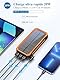 Solar Powerbank 20000mAh, Wasserdichtes Solar Ladegerät USB C Externer Akku Solarladegeräte mit Outputs, Power Bank für Smartphones, Tablets und mehr