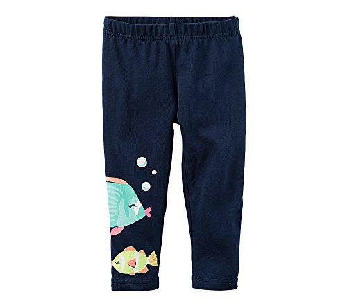 Imprimé poisson Carter's fille sur pantacourt extensible de taille 7