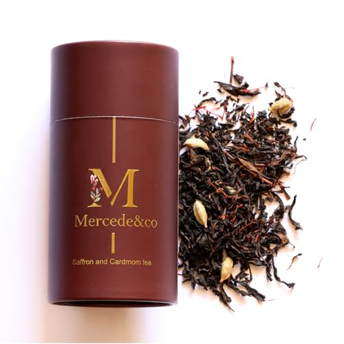 Mercede&co Premium Loser Schwarztee mit Safran und Kardamom – Dein exklusives Tee-Erlebnis für Genussmomente, Detox und edle Tee Geschenksets