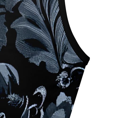 Image of Women's Summer Maxi Dress Spaghetti Strap Floral Boho Beach Long Sundress with Pockets