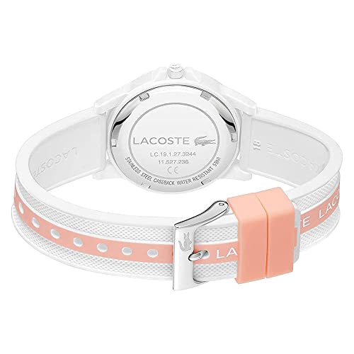 Image of Lacoste Rider Unisex Quartz Plastic and Silicone Strap Watch, Color: Red (Model: 2030047)