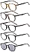 Eyekepper 5-Pack Spring Hinges80's Reading Glasses Includes Sun Readers +4.00