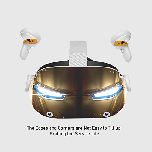 VR Headset and Controller Skin for Oculus Quest 2 , Vinyl Decal Stickers for Oculus Quest 2 VR Headset and Controllers, Virtual Reality Protective Decal Skin - Iron Eye