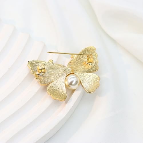 Image of Butterfly Brooch for Women, Insect Butterfly Pins Shawl Pin Clip Flashing Butterfly Jewelry Fashion Brooch Wedding Accessories Sweater Scarf Brooch for Women