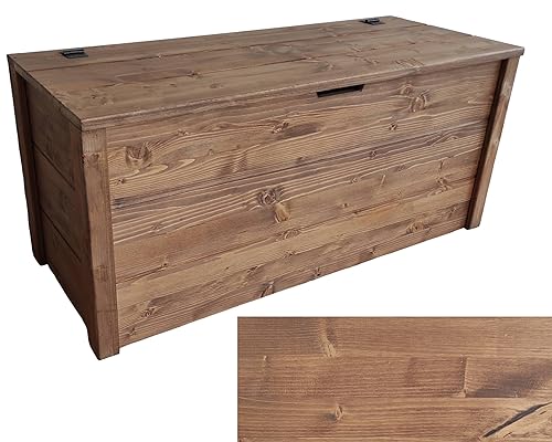 TOTAL WOOD 2012, Arcón de Madera, Natural Impregnada, Modelo Matej, Arcón con Tapa para Interiores y Exteriores (70x40x40,...