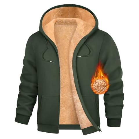 heekpek Men's Fleece Zip Up Hoodie Cover