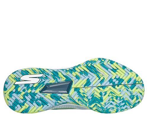 Image of Skechers Men's Pickleball Viper Court Pro 2.0 Sneaker, White /Turquoise, 11 Medium