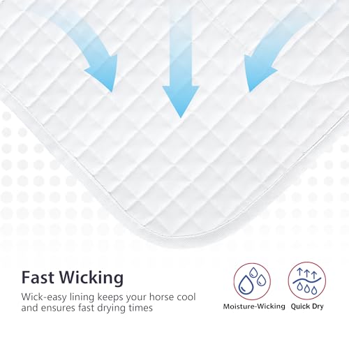 Harrison Howard Almofada de sela ocidental acolchoada de diamante, inserções de espuma ajustáveis e