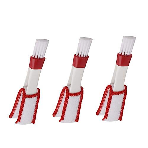 HEALLILY 3pcs Car Gap Brushes Auto Cleaner Corner Duster Hub Handle Detail Brush Products Kit Valeting Cleaning Engine Tool Wheel Dashboard Keyboards Car Detailing Brush Superfine Fiber