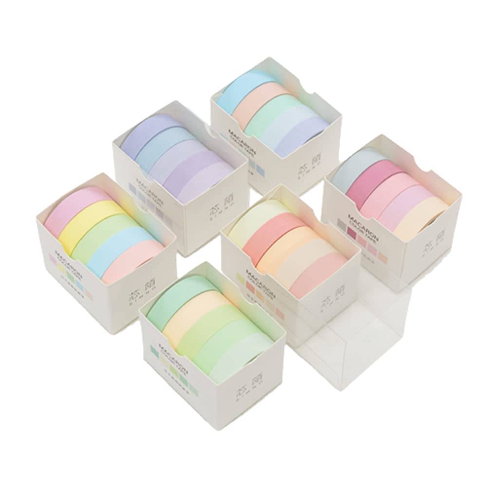 5pcs/Pack Favorite Series Colourful Washi Tape Set DIY Scrapbooking Sticker Label Masking Tape School Office Supply Nice and Deft