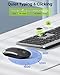 seenda Wireless Keyboard and Mouse Combo Full Size Slim Thin Wireless Keyboard Mouse with On/Off Switch on Both Keyboard and Mouse - (Black and Silver)