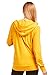 Sofra Women's Thin Cotton Zip Up Hoodie Jacket (M, Mustard)