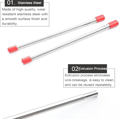 Handheld Ink Scraping Tool, Stainless Steel Wire Bar Coater, Precise Wet Film Applicator for Varnishes Glue Paint Ink Cosmetics