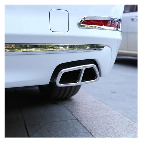 Silenciador de escape plateado para BMW Serie 5 G30 G31 G38 de 2018 a 2022 4