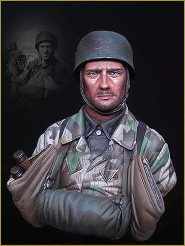 Busto de resina sin pintar 1/10 soldado alemán de la Segunda Guerra Mundial coleccionable