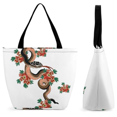 Sac de voyage serpent fleur : le grand sac à main qui résout le manque de place