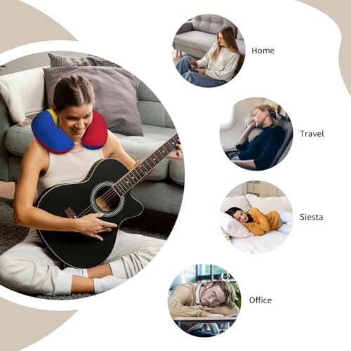 Almohada de viaje espuma memoria tamaño U miniatura 7